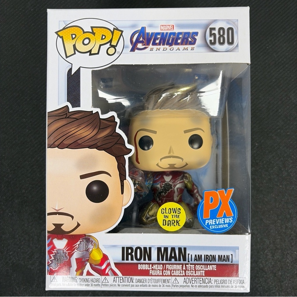 Funko Pop! Marvel Iron Man #580 Endgame GITD PX Exclusive Vinyl